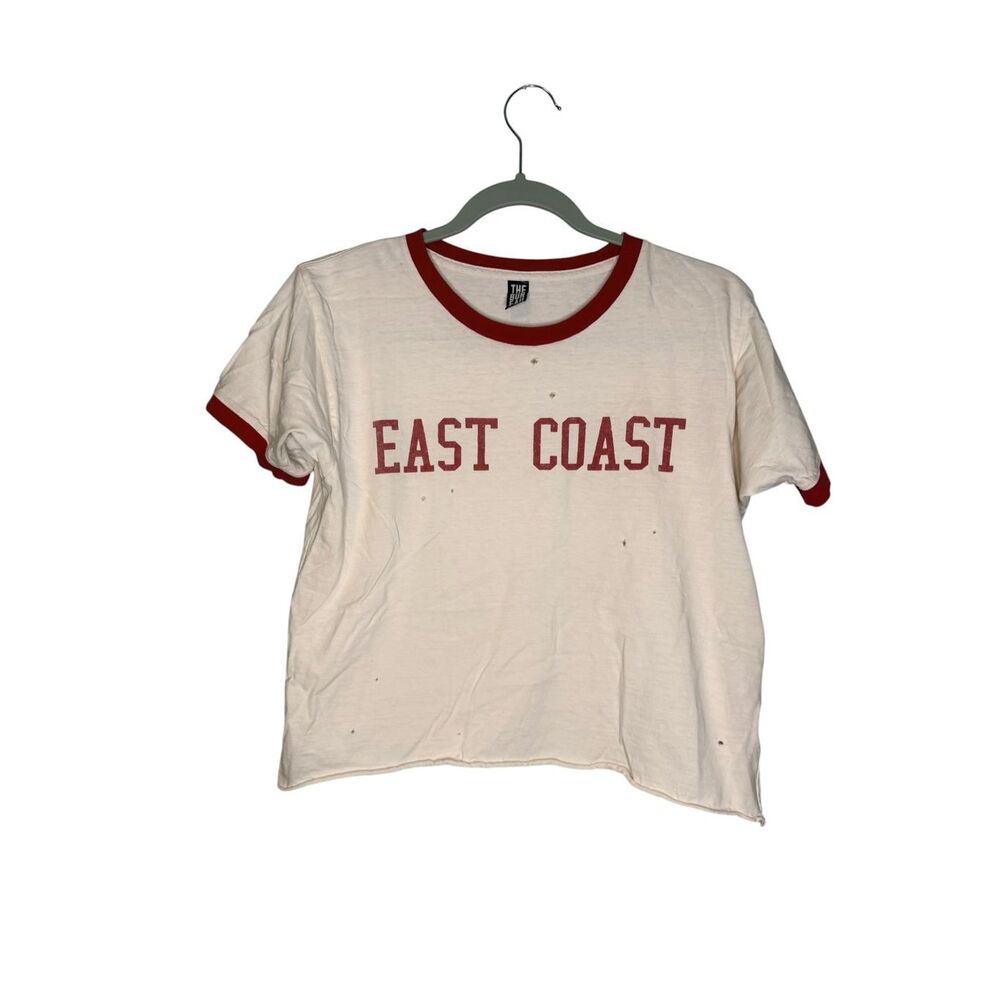 Free People The Bureau East Coast Tee Distressed Size Small